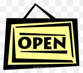 Open Sign Royalty Free Vector Clip Art Illustration - Sign png