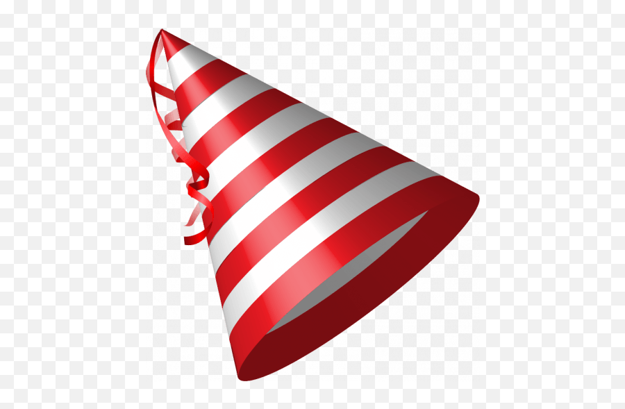 Red Striped Birthday Hat Cap Png Transparent Photo - Red Birthday Hat Png,Birthday Hat Png Transparent