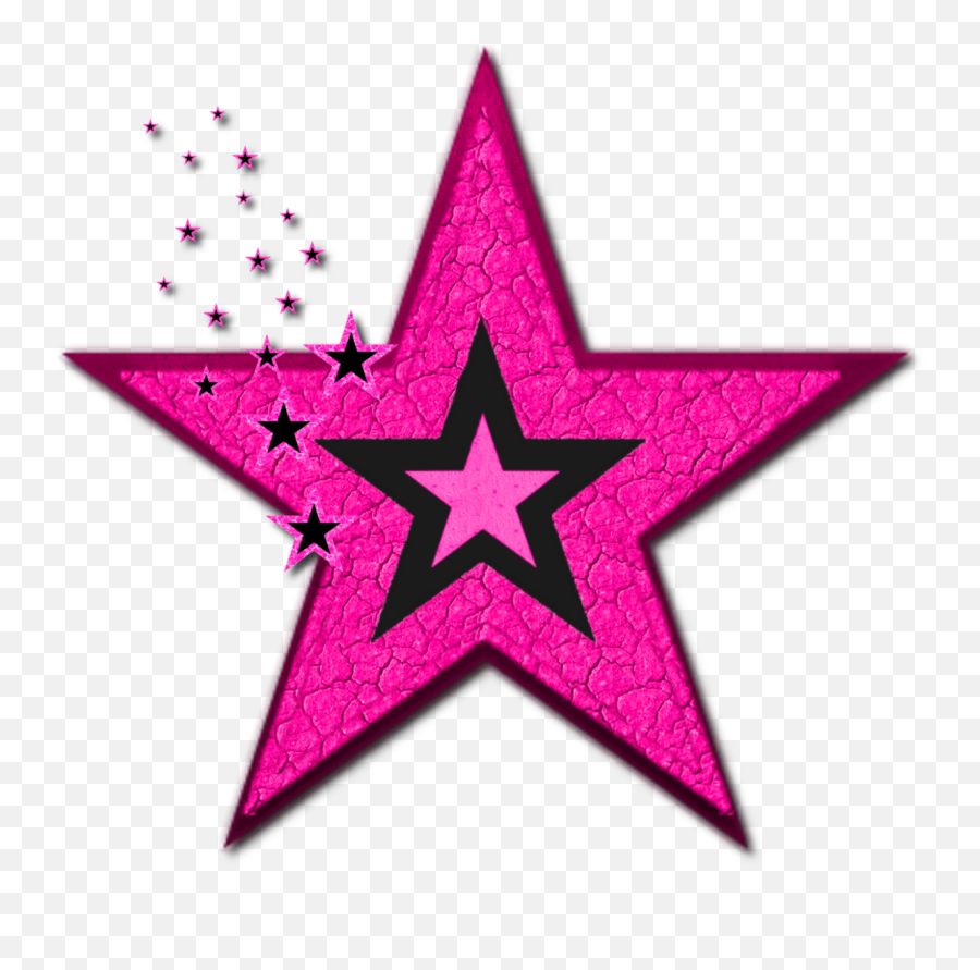 Pink Black Stars Png U0026 Free Starspng Transparent - Men Star Tattoo Designs,Stars Clipart Png