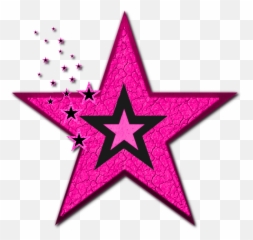Pink Black Stars Png U0026 Free Starspng Transparent - Men Star Tattoo Designs,Stars Clipart Png