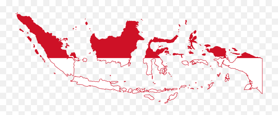 1259px Flag Map Of Indonesiasvg - Indonesia Flag Map Png,Map Png