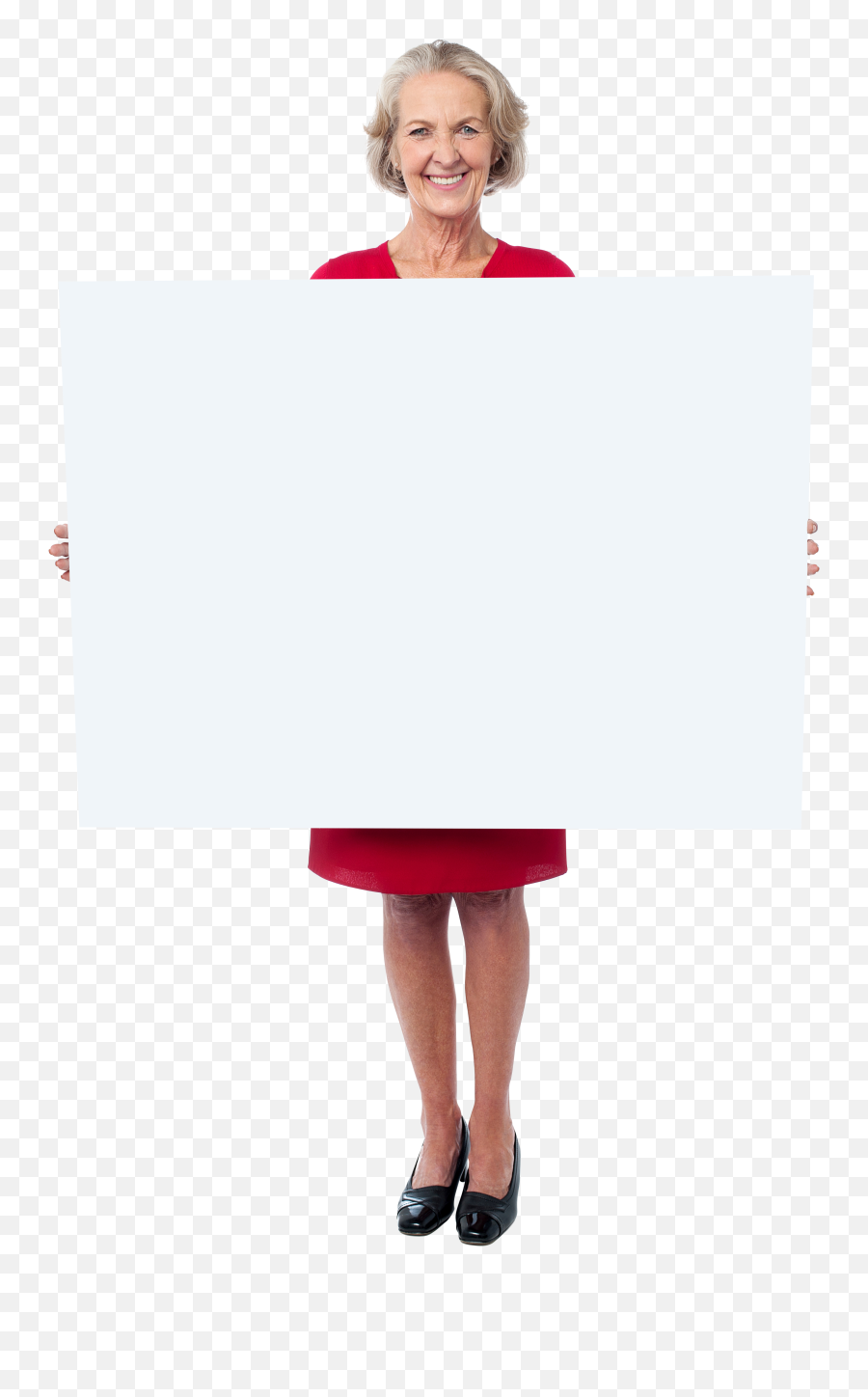 Download Old Women Holding Banner Png - Woman Holding A Sign Woman Holding Transparent Png,Sign Transparent Background