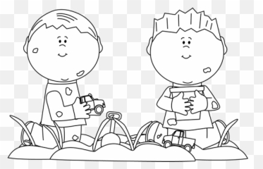 Download Free Png Kid Clipart Black And White Kids - Clipart Children Pictures Black And White