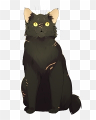 Kitten Black Cat Warriors Whiskers - Transparent Background Warrior Cats Png Clipart,Warrior Transparent Background