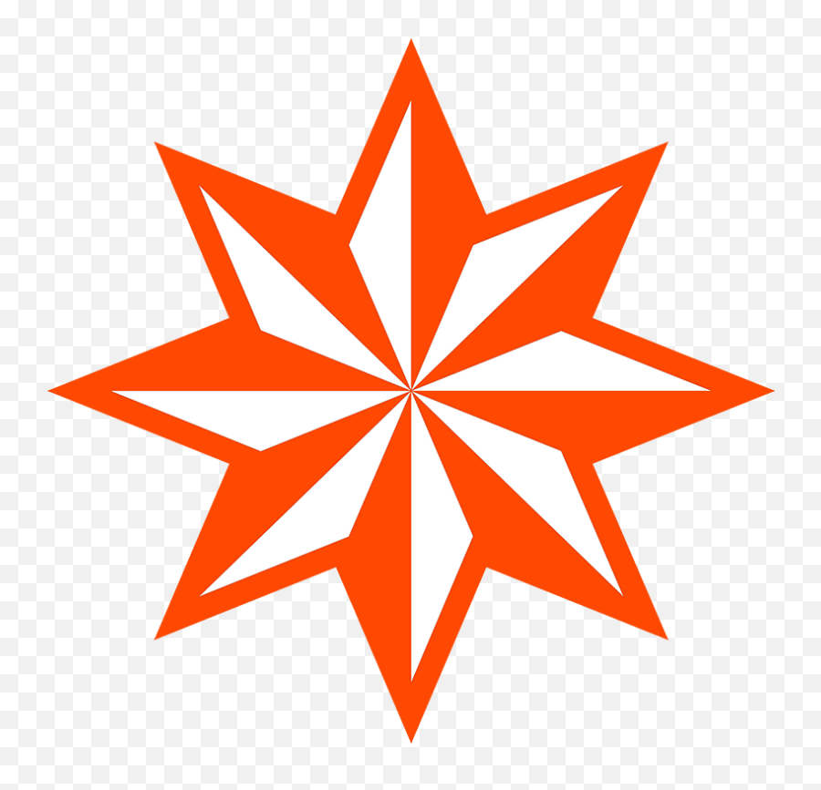 Star Clipart - 6 Point Nautical Star Png,Red Star Png