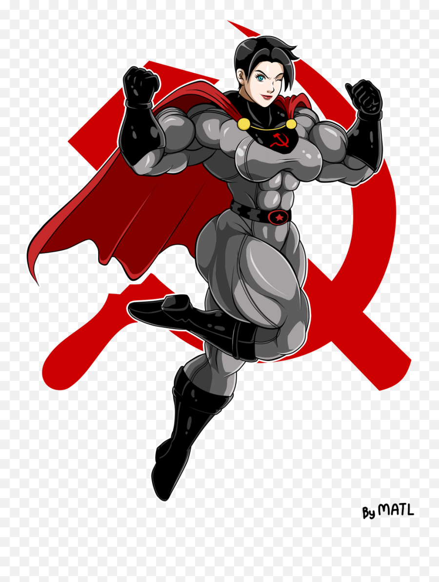 Download Soviet - Superwoman Cartoon Full Size Png Image Soviet Superwoman,Superwoman Png
