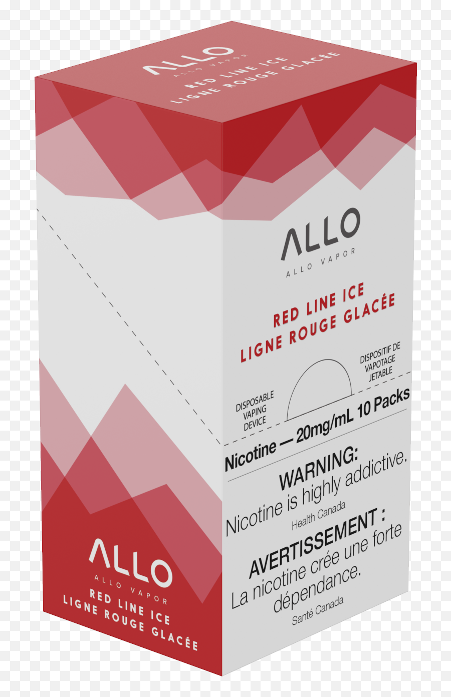 Allo Original - Red Line Ice Allo Vapor Vertical Png,Red Line Png