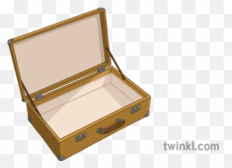 Open Suitcase Objects Travel Packing Luggage Secondary - Transparent Png