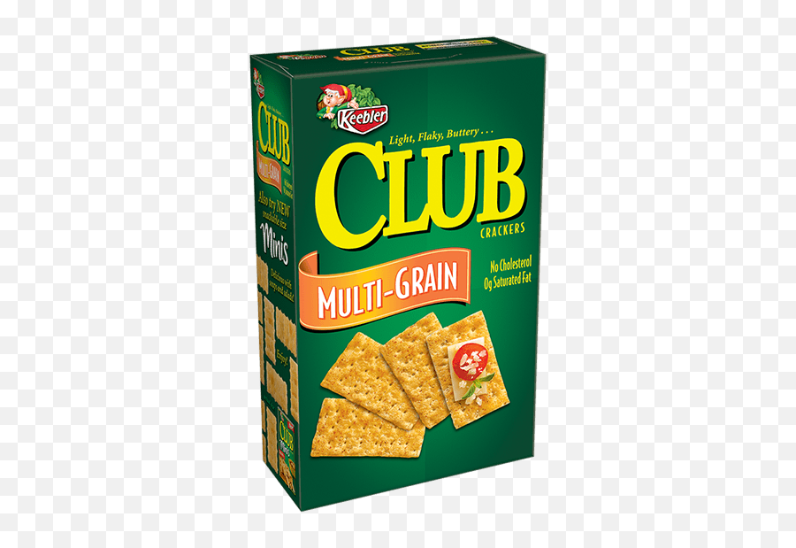 Keebler Club Multi - Grain Crackers Keebler Club Crackers Club Multigrain Crackers Png,Grain Texture Png