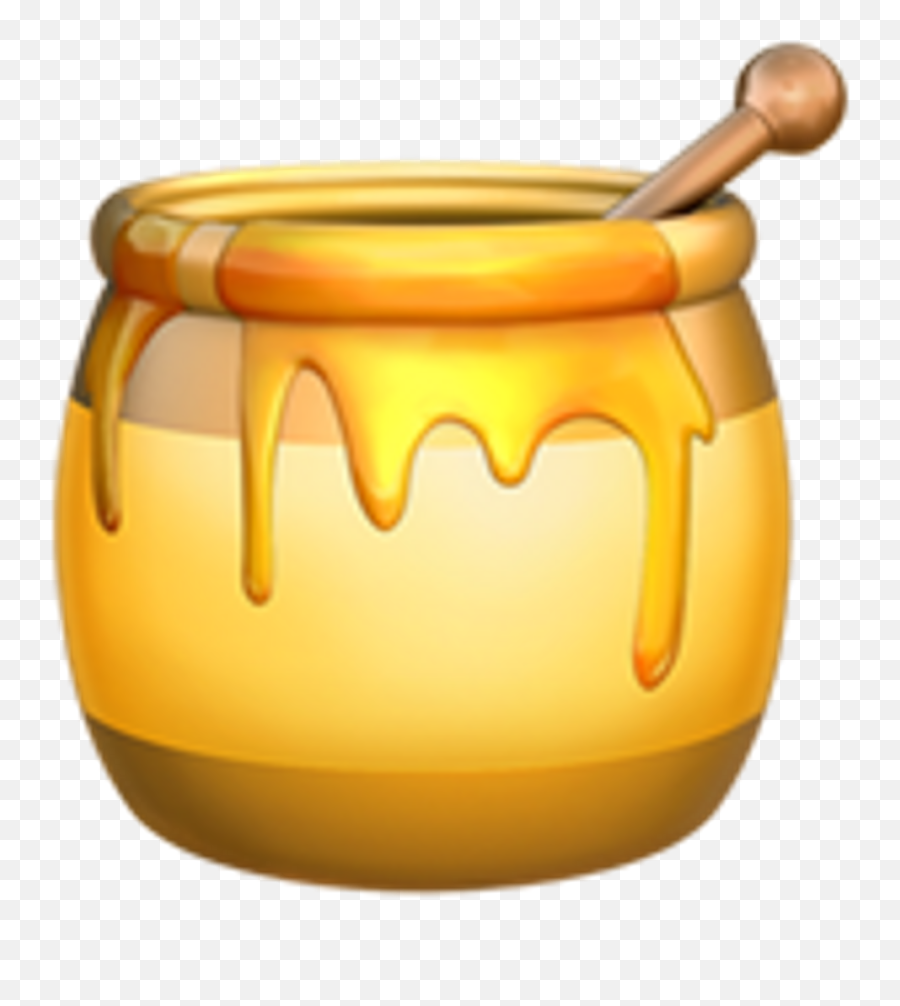 Download Honeypot Emoji Apple Ios11 Yellow Clip Freeuse - Emoji Miel Png,Apple Emoji Png