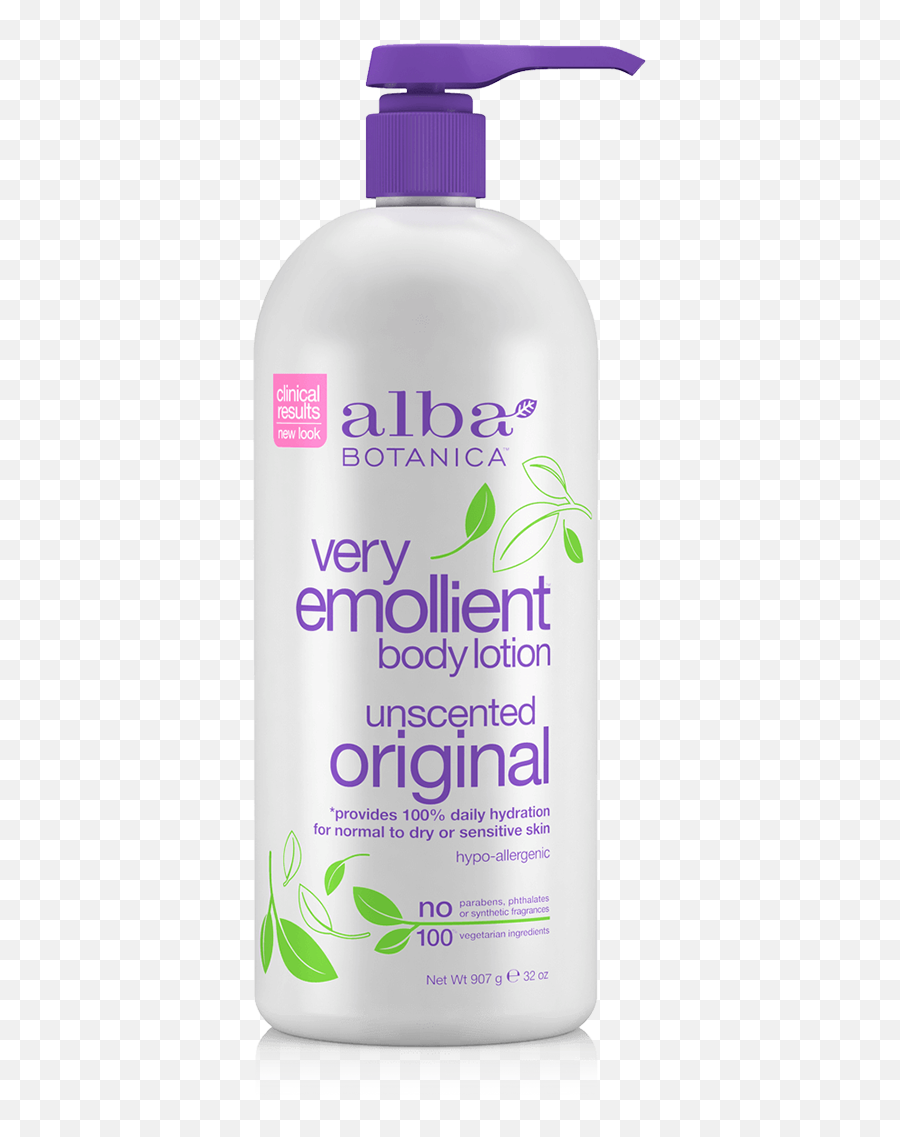 Very Emollient Body Lotion - Alba Botanica Alba Botanica Very Emollient Body Lotion Unscented Original Png,Lotion Png