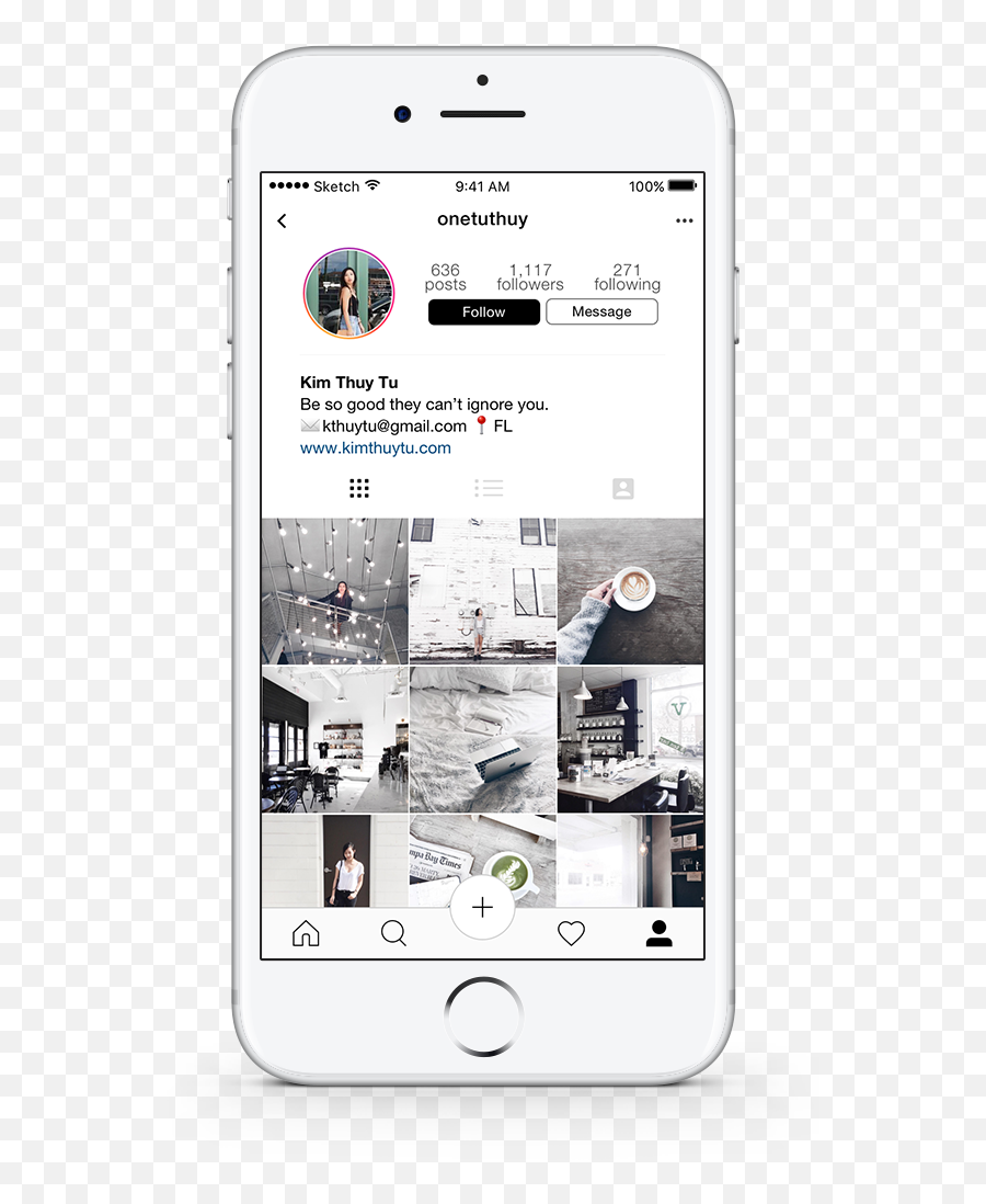 A Redesign Of Instagram U2014 Kim Thuy Tu - Technology Applications Png,Profile Png