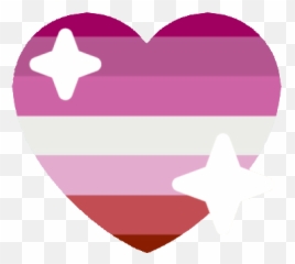 Lesbiansparkleheart - Discord Emoji Girly png