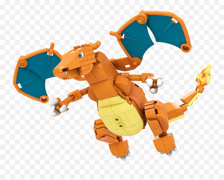 Mega Brands Pokémon Construx Charizard Set U2013 Dyr77 198 Pieces - Charizard Mega Construx Pokemon Png,Charizard Transparent