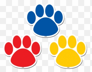 Colorful Paw Prints Clipart - Full Size 1650444 Patrol Png