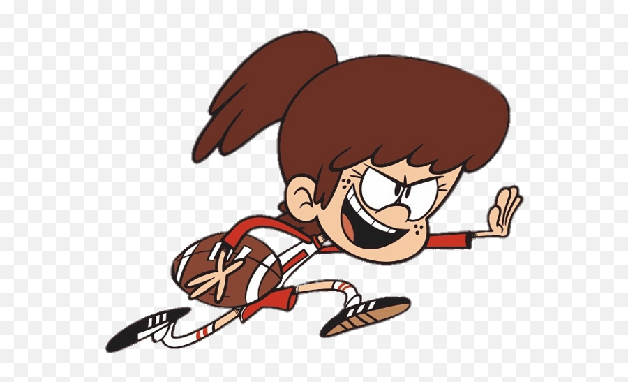 Lynn Loud Running With The Ball Transparent Png - Stickpng Lynn The Loud House,Loud Png