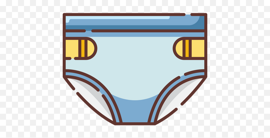 Diapers Icon Of Colored Outline Style - Diapers Icon Png,Diaper Png