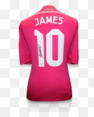 James Rodriguez Signed Real Madrid 2014 - Short Sleeve Png,James Rodriguez Png