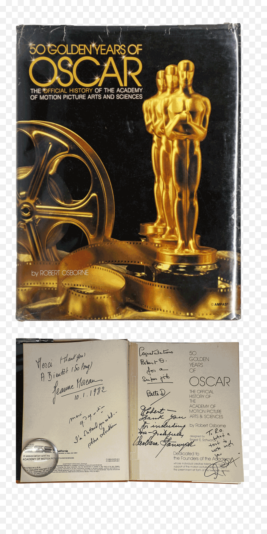 The Robert Osborne Collection Of Movie - Trophy Png,Oscar Transparent