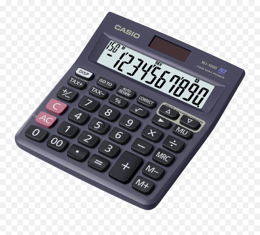 Desktop Calculator Png Image - Casio Mj 120d,Casio Logos