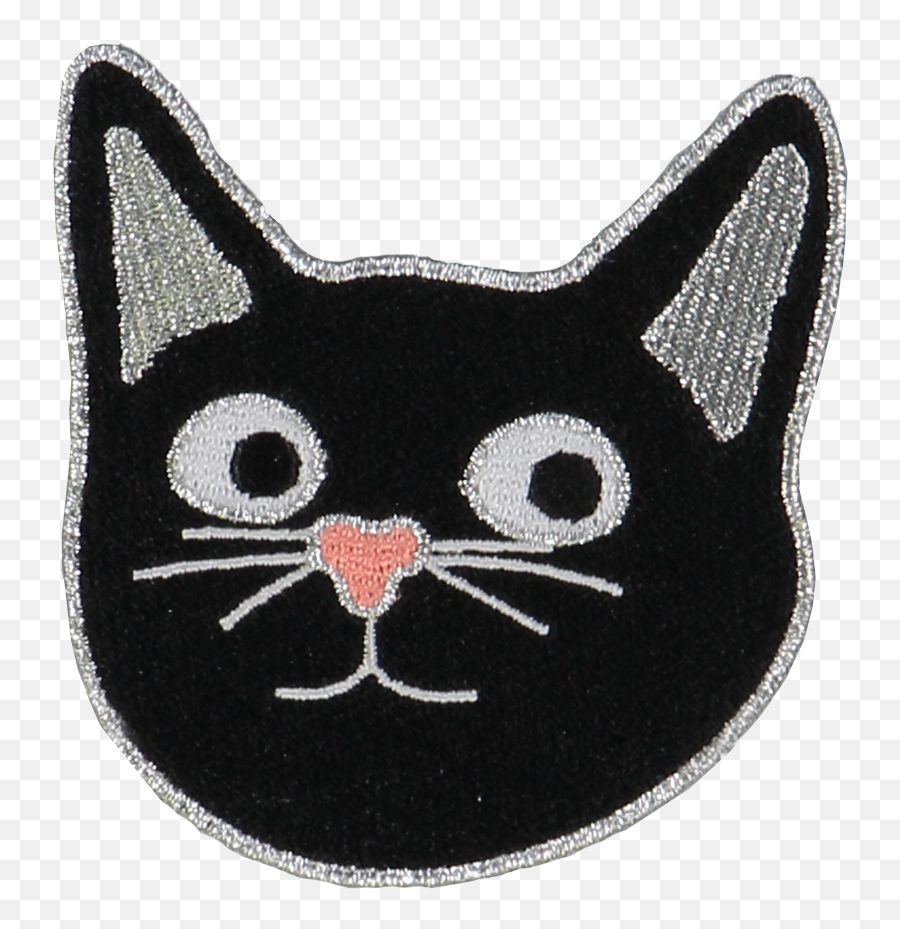 Cat Face Sticker Patch Transparent Png - Cat Face Sticker Hd,Cat Face Transparent