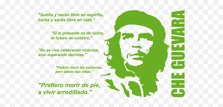 Frases De Che Guevara - Stencil Che Guevara Png,Che Guevara Png