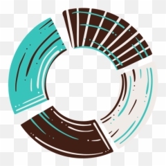 Donut Chart Hand Drawn - Transparent PNG u0026 SVG vector file Horizontal