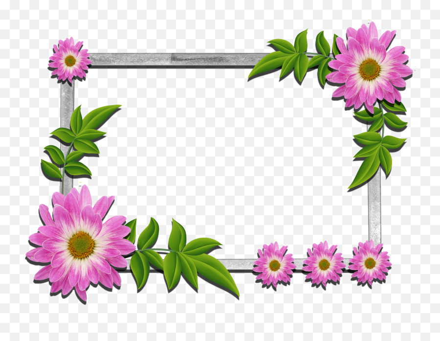 Library Of Free Flower Frame Download Png Files - Beautiful Frames,Flower Frame Transparent