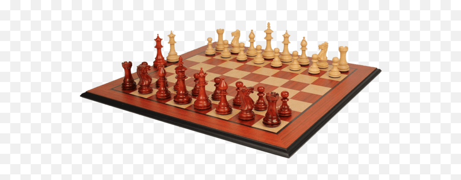 The Chess Store Royal Staunton Wood Set African Padauk - Staunton Chess Set Png,Chess Pieces Png