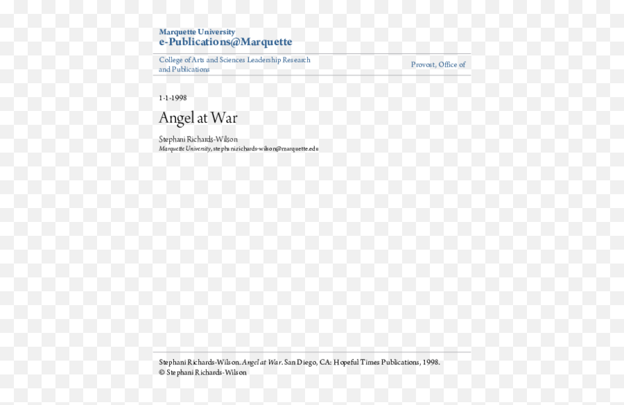 Pdf Angel - Wilson Document Png,Icon Airframe Street Angel Helmet