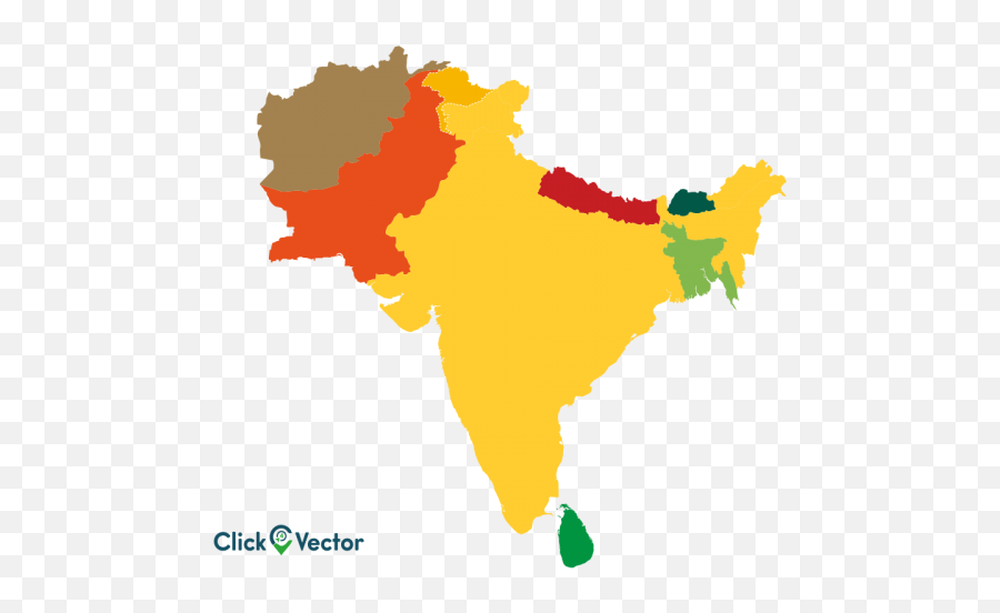 India Map Icon Vector Stock Free Silhouette Png - Photo South Asia Map,Nap Icon