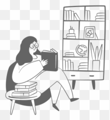 Reading Free Icon - Iconiconscom Writer Illustration Black And White Png,Reading Icon Png
