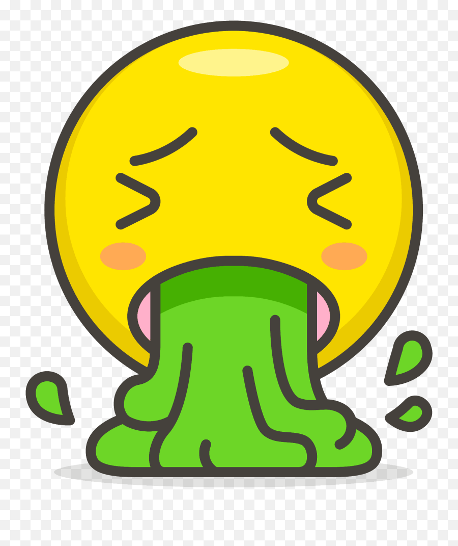 Face Vomiting Emoji Clipart Free Download Transparent Png - Vomit Svg,Puking Icon