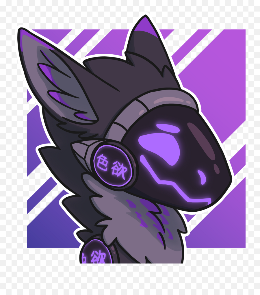 Com Icon Evgen By Madkuzya - Fur Affinity Dot Net Purple Protogen Furry ...