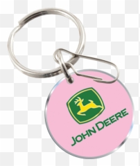 John Deere Logo Enamel Key Chain Alemdad - png