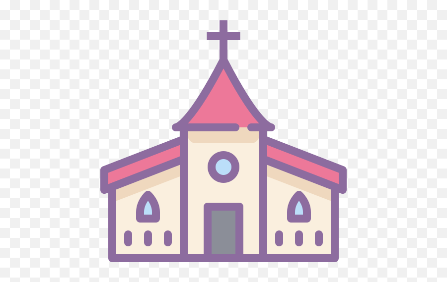 Church Icon In Cute Color Style - Vector Church Icon Png,Icon For Church