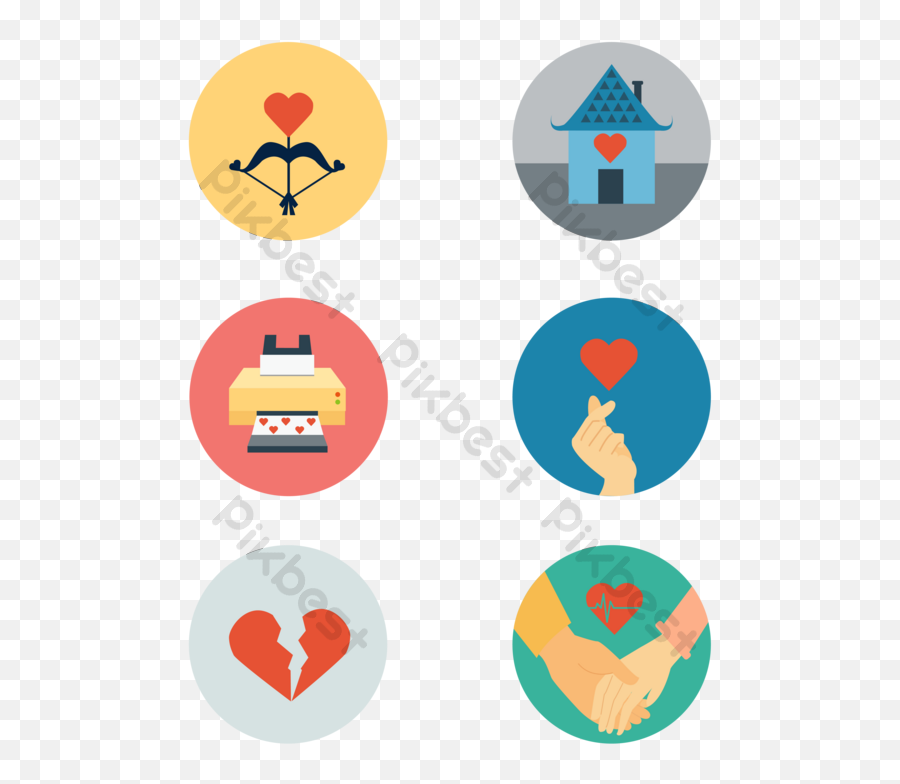 Vector Round Valentine Icon Design Ai Free Download - Pikbest Language Png,Ios Icon Design Template
