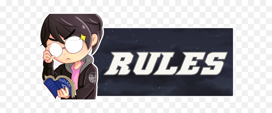 Rules Banner Transparent Anime - Rules Banner For Discord Png,Banner Transparent