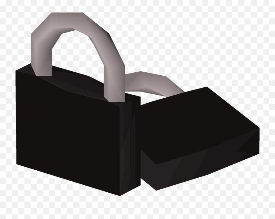 Black Locks - Osrs Wiki Horizontal Png,Black And White Shopping Bag Icon