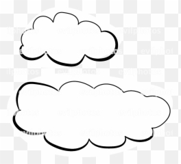 Cloud Drawing - Line Art png