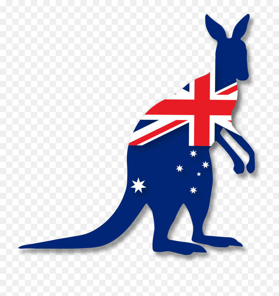 Free Kangaroo Transparent Download - Australia Kangaroo Flag Png,Kangaroo Transparent Background