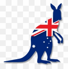 Free Kangaroo Transparent Download - Australia Kangaroo Flag Png,Kangaroo Transparent Background