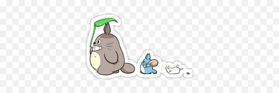 Totoro By Kiegdesign Pegatinas Kawaii - Totoro Sticker Png,Totoro Png
