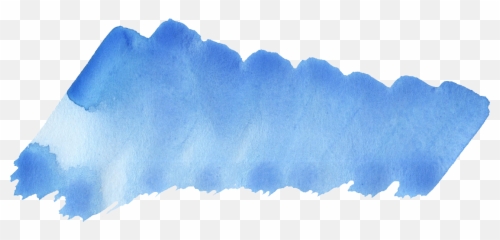 Brush Strokes Png Sky Blue Watercolor - Transparent Large Watercolor Brush Png,Brush Strokes Png