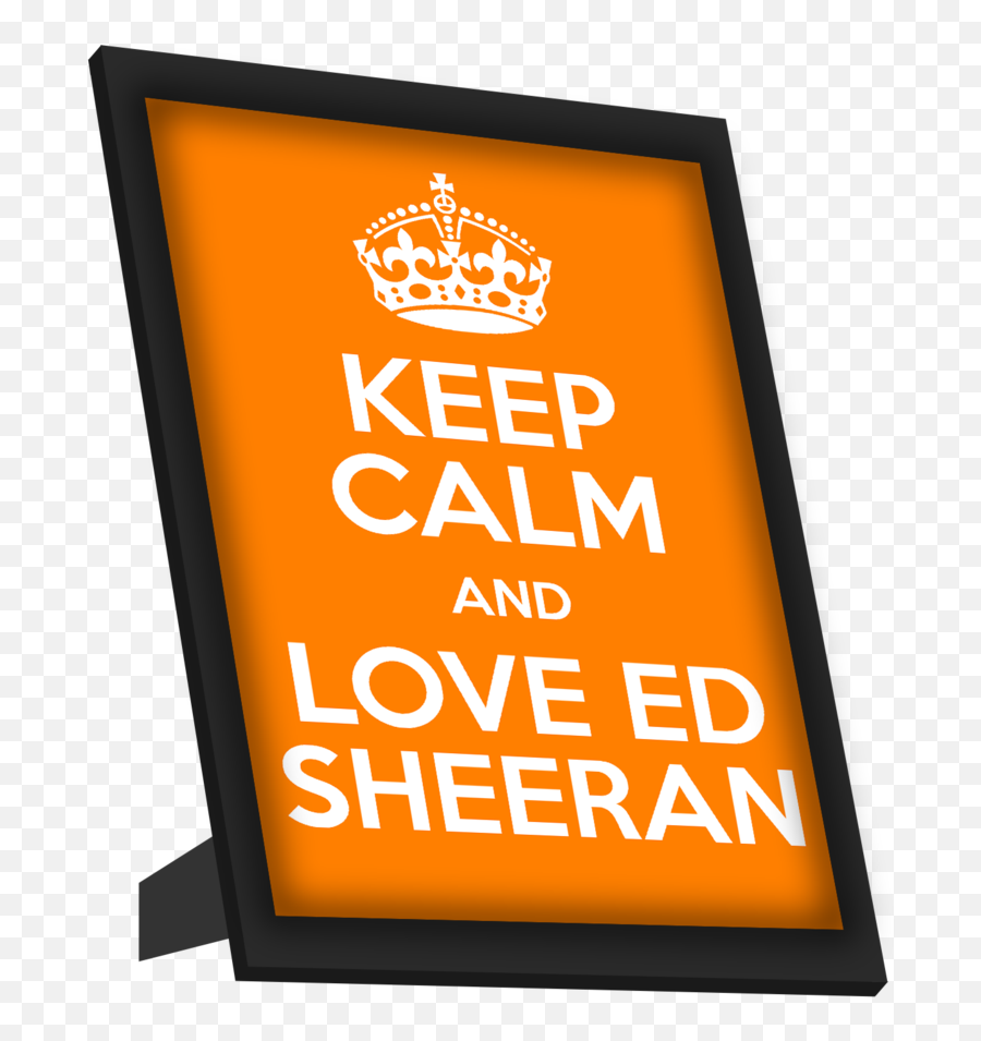 Keep Calm And Love Ed Sheeran Framed Art - Keep Calm And Carry Png,Ed Sheeran Png
