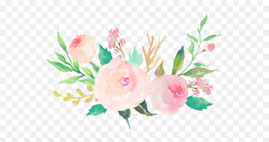 20 Ways To Live - Watercolour Flowers Png,Pastel Flowers Png