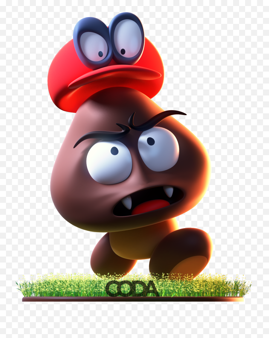 Absolutely Love Odyssey So I Modeled This Little Goomba - Super Mario 64 Goomba Art Png,Goomba Png