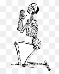 Pray Vector Prayer Hand - Skeleton Praying Png Transparent