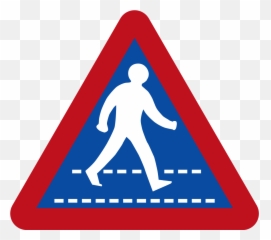Traffic Signals Ahead Sign - Road Signs In Botswana Clipart Pedestrian Signs In South Africa Png,Traffic Png