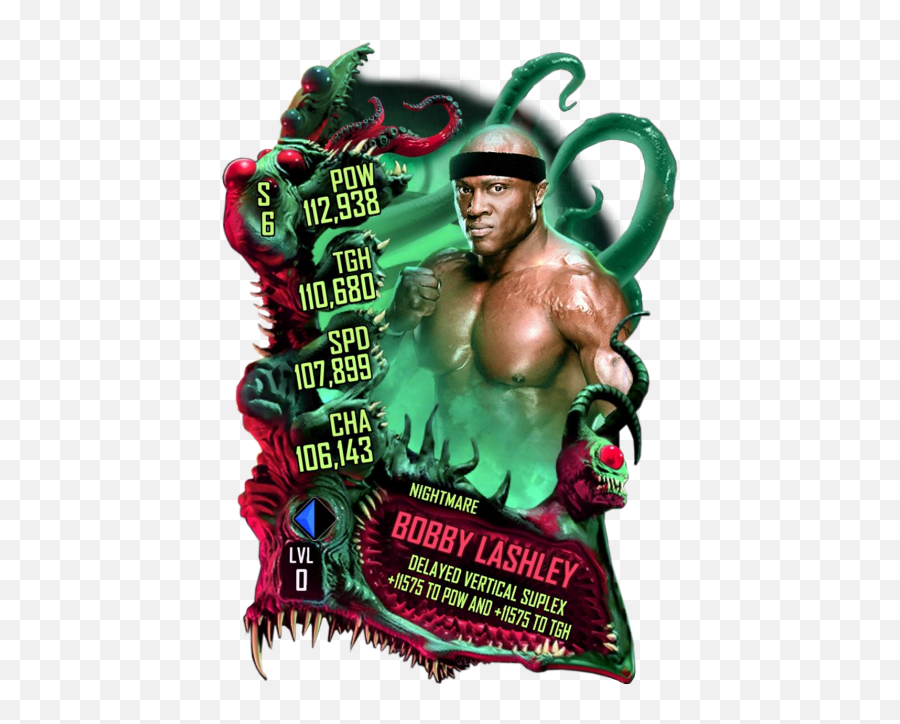 Bobby Lashley - Wwe Supercard Nightmare Cards Png,Bobby Lashley Png